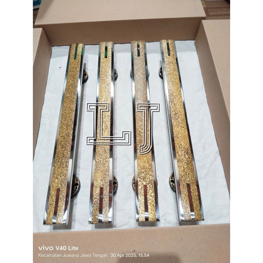 Mewah minimalis 4pcs+body kunci set 60cm handle pintu rumah gagang pintu kupu tarung