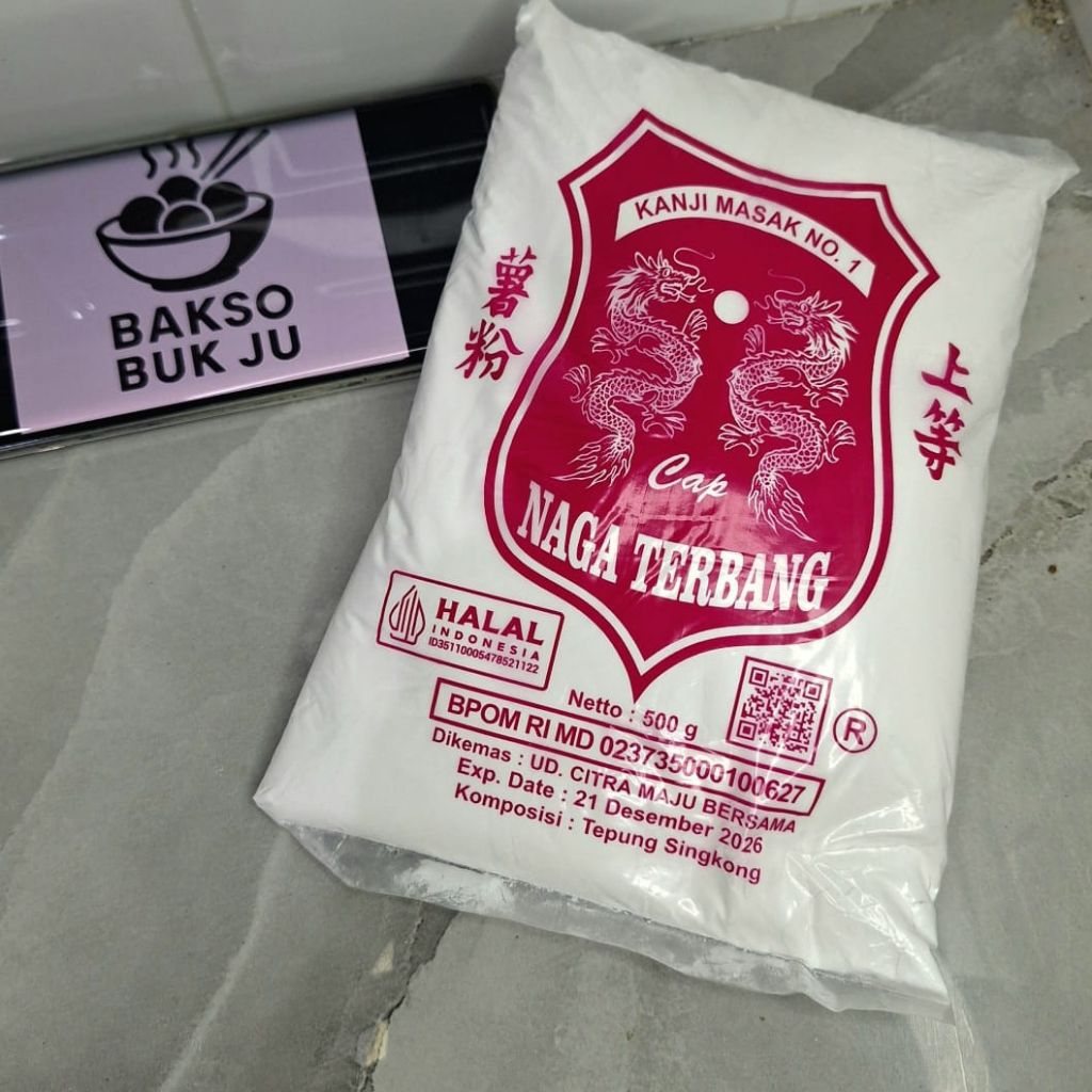 

Tepung Tapioka Naga Terbang 500 gram