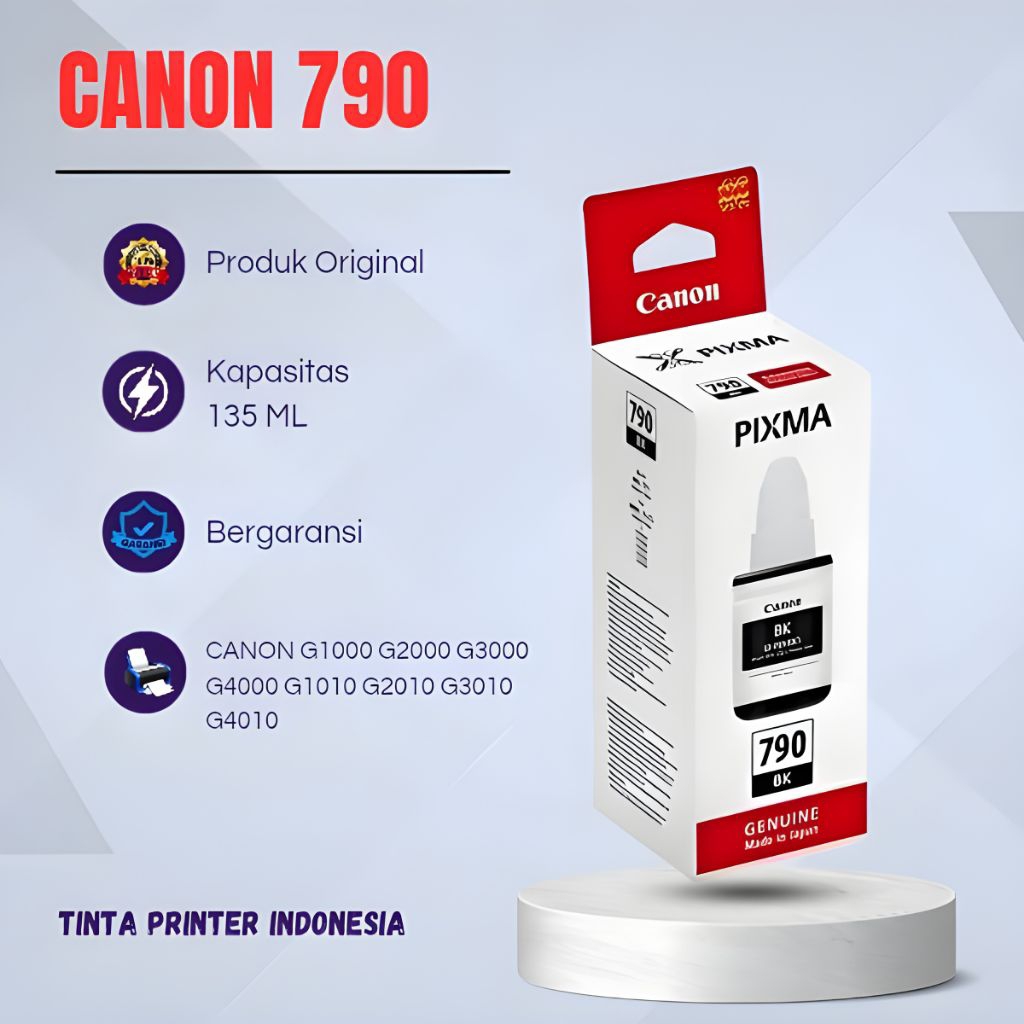 Tinta Canon PIXMA GL-790 Original For Printer G1010 G2010 G3010 G4010