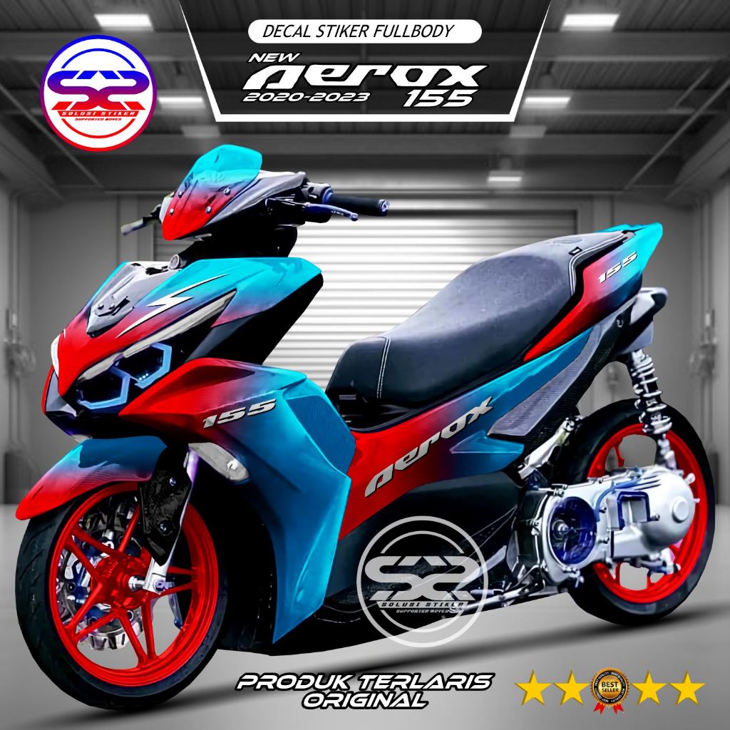 Decal Sticker Variasi Fullbody All New Aerox 155 Dekal Stiker Aerox New Decal Stiker Motor Aerox