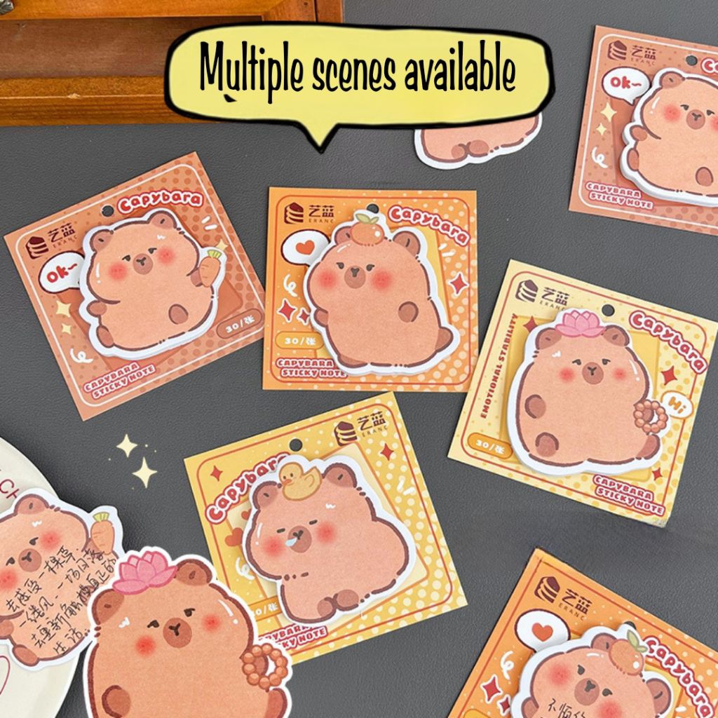 

Sticky Note Capybara Lucu – Memo Tempel Aesthetic untuk Catatan Kreatif Sekolah & Kantor