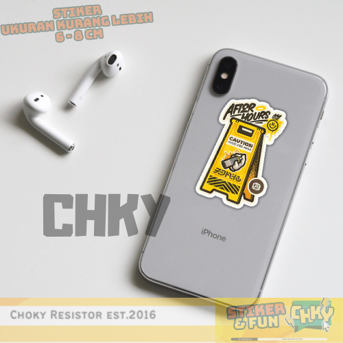

Stiker Sticker Vinyl Laminasi YELLOW WARNING SIGN