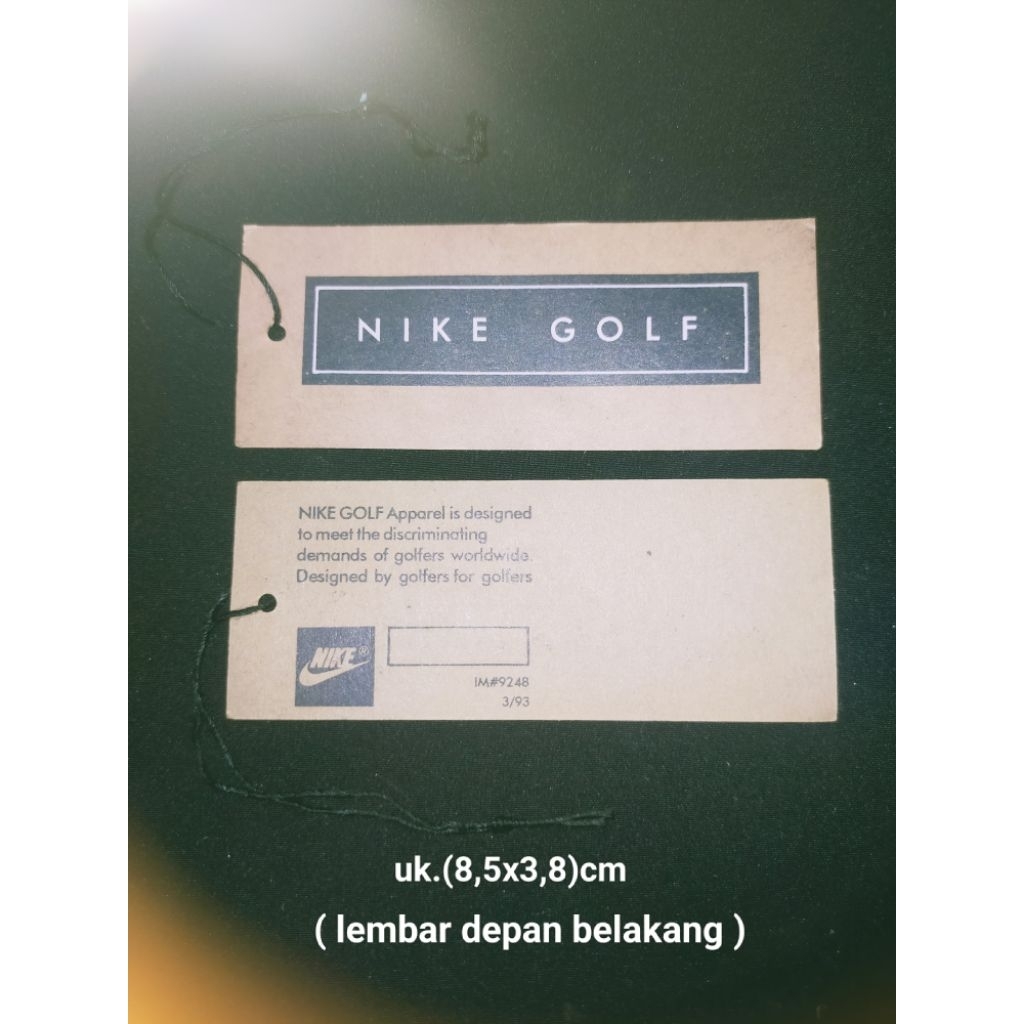 

hang tag label merek (tag kertas) label nike