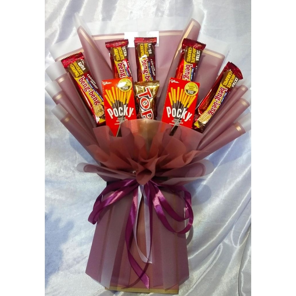 

Ready Buket Snack spesial coklat