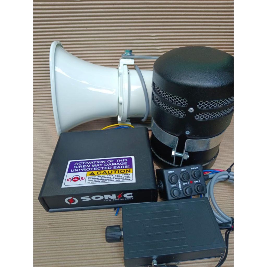 lowfreq 4in 100WATT+ TOA 10WATT+Modul sirine senken 6suara 60Watt