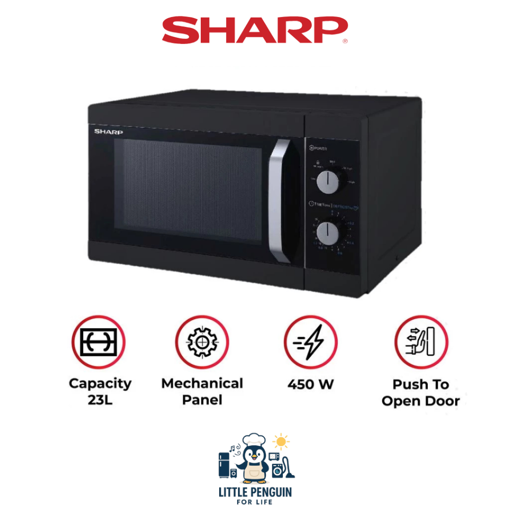 SHARP R-223MA-BK Microwave Oven - Low Watt