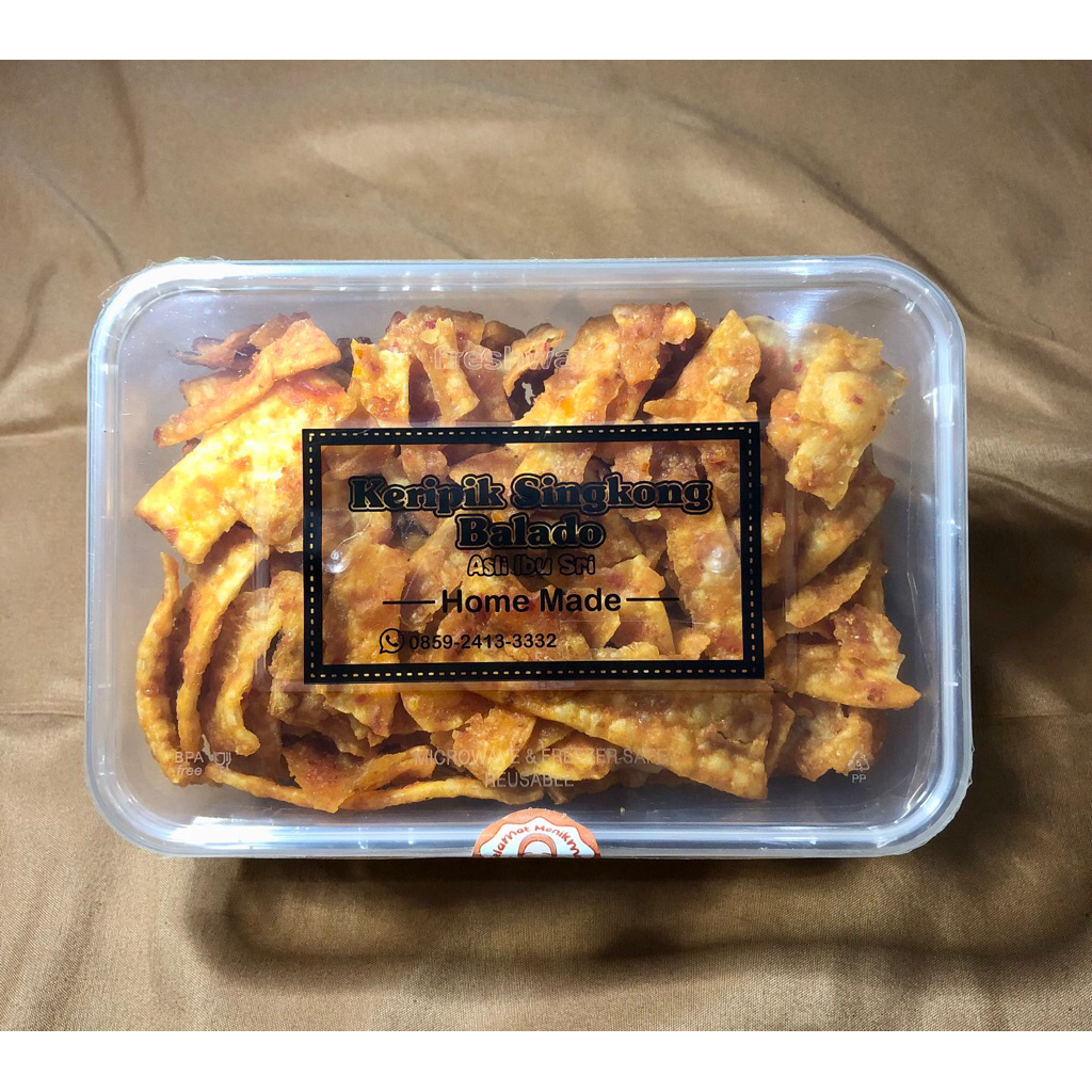 

Keripik Singkong Balado Asli Ibu Sri (mika 1.000 ml)