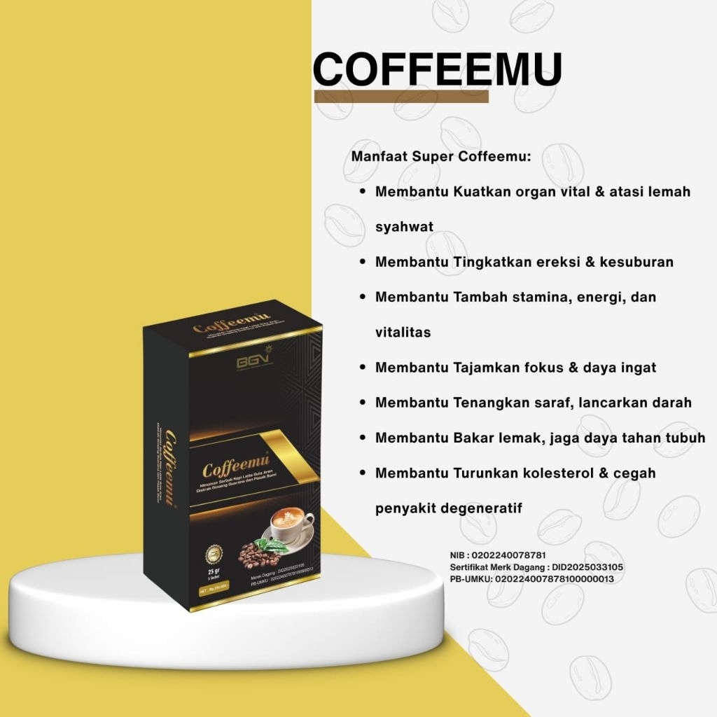 

COFFEEMU BGN isi 5 sachet Original 100%