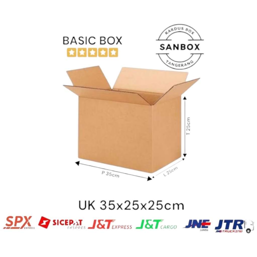 

Kardus Box Polos UK 35x25x25cm
