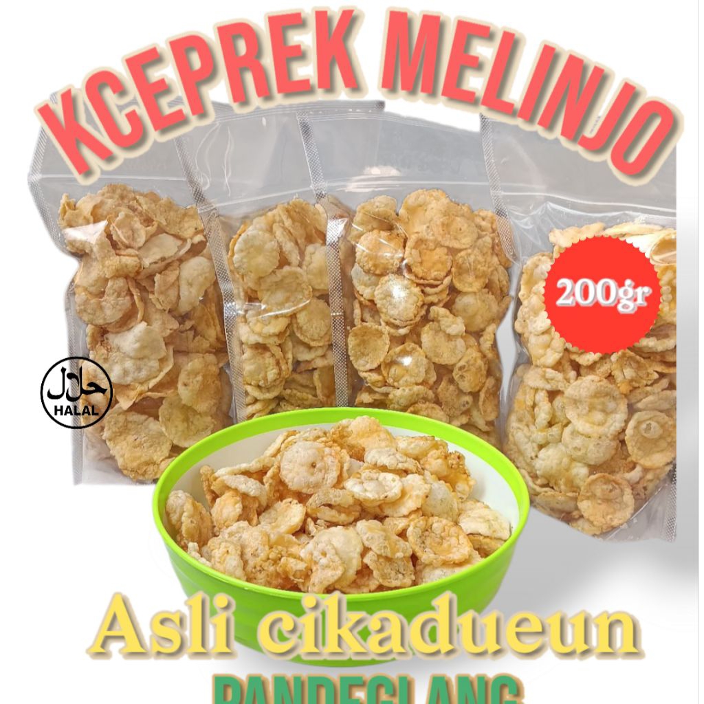 

Emping kceprek melinjo matang 200gram asli pandeglang cikadueun super renyah