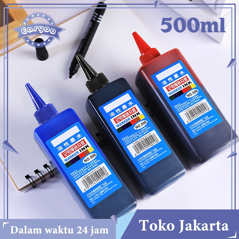 

KODE A93S Tinta Spidol Tinta Refill Spidol Permanen Isi Tinta Spidol Permanen Permanent Marker Ink Refill Hitam