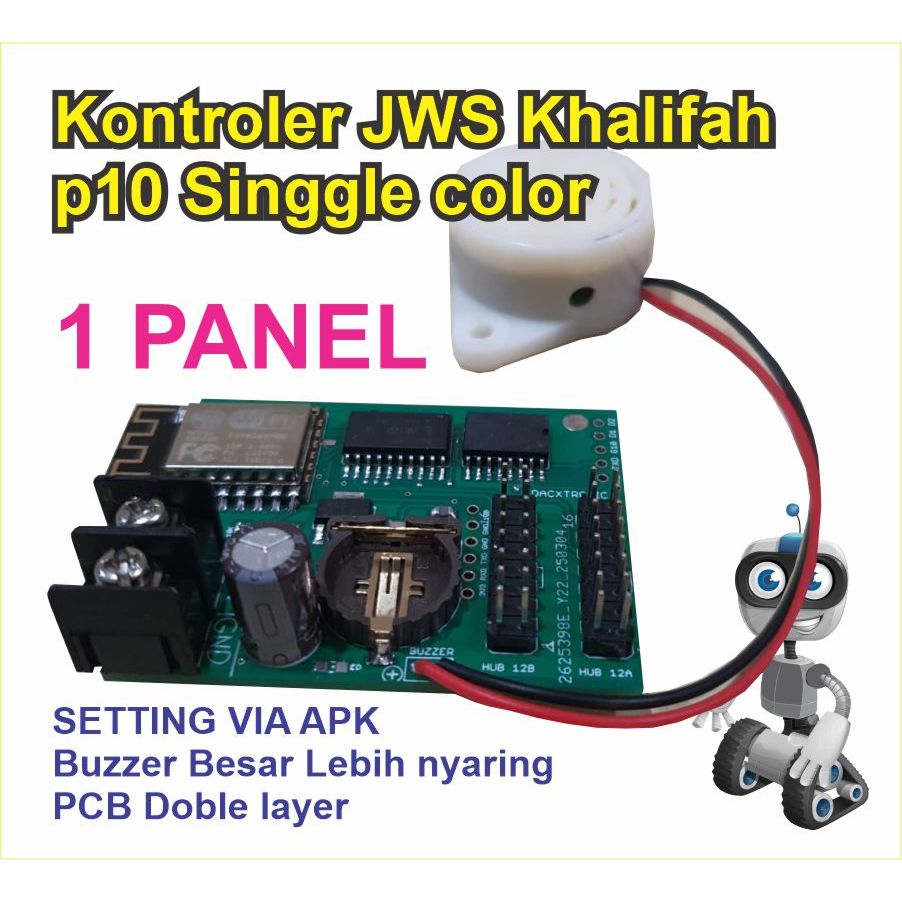 Kontroler jws wifi esp8266 simpel dan murah 1-6 panel p10 singgle color