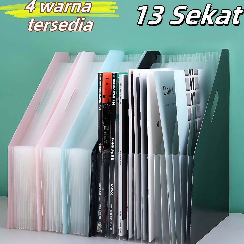 KODE F38Z Standing File F4  File Folder Document Bag A4  Tas Dokumen File File Filling Folder 13 Sek