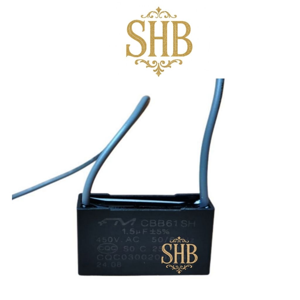 Kapasitor kipas angin 1,5 uf kabel 2 - Capasitor kipas angin 1,5 mikro untuk model berdiri, duduk, g