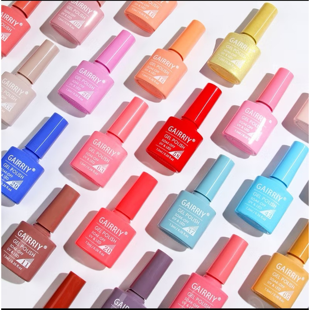 [12 PCS] 1 SET KUTEK 7,5 ML GAIRRIY UV GEL NAIL POLISH