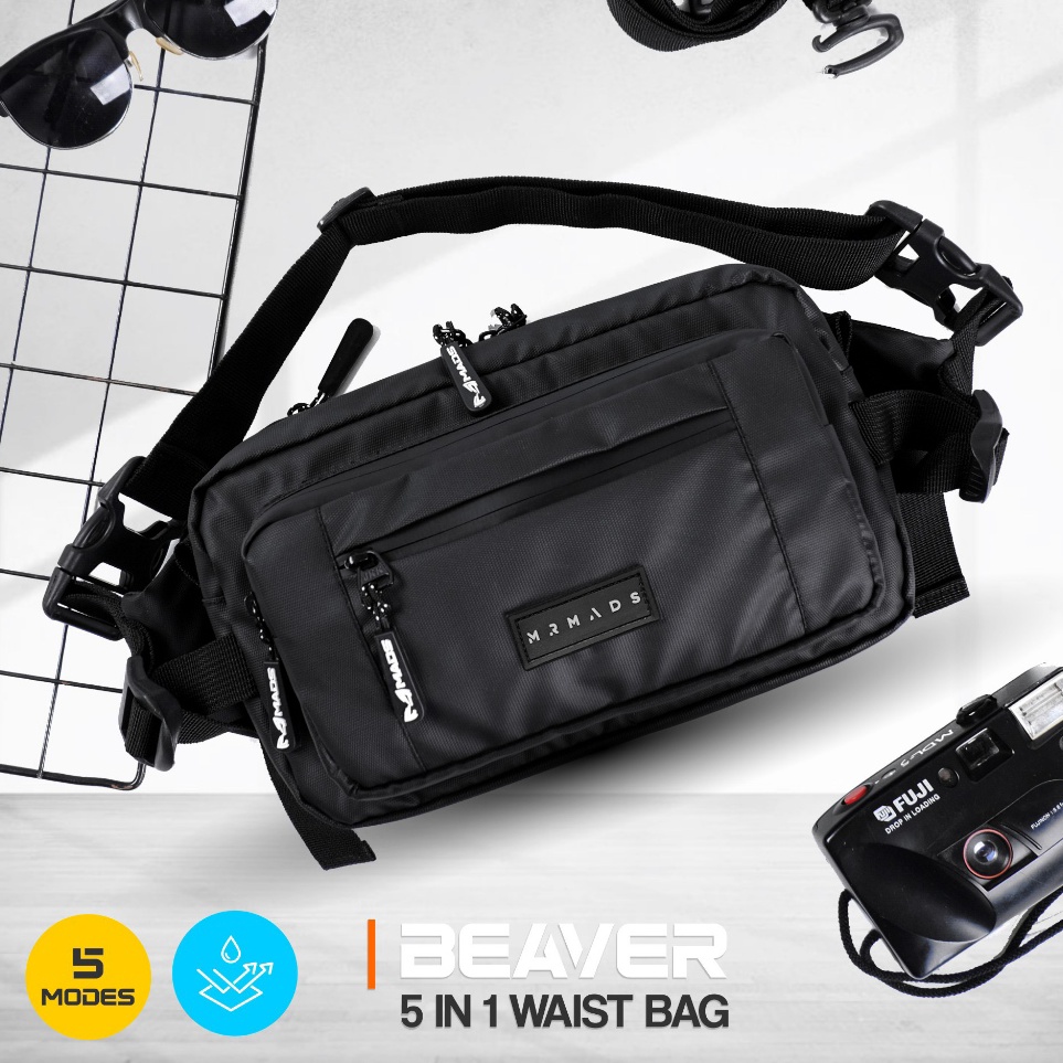KODE F29Z Mr Mads  Beaver Waist Bag  Tas Selempang Pria Tas Pinggang ShoulderBag SlingBag HandBag Ch