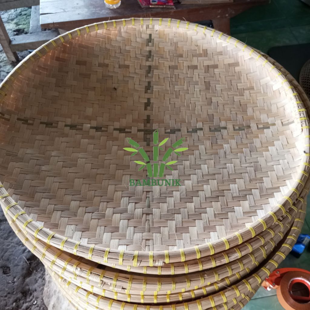 Tampah bambu anyaman 40-60 CM//Nyiru//nampan anyaman bambu jumbo
