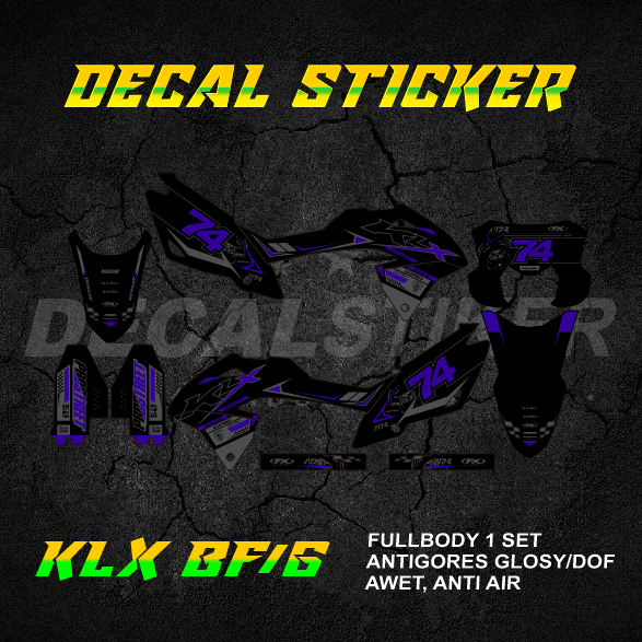 DECAL STIKER KLX 150 BF FULLBODY (006) DEKAL STICKER KLX G SE 2016 2017 2018 2019 2020 2021 2022 202