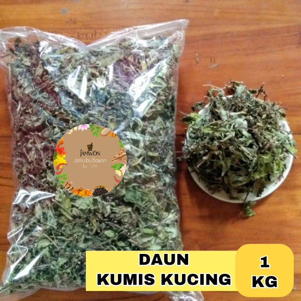 

1 Kilogram Daun Kumis Kucing Kering