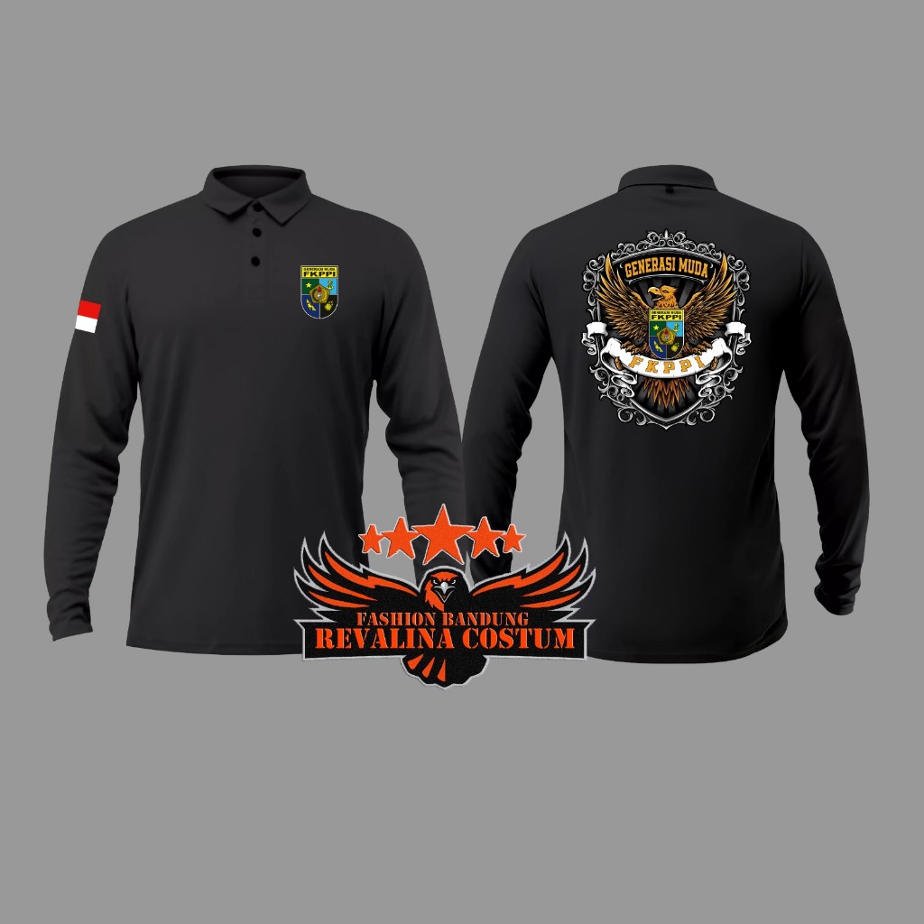 Kaos Polo Shirt FKPPI / Wangki GM FKPPI / Bela Negara Lengan Panjang Terbaru