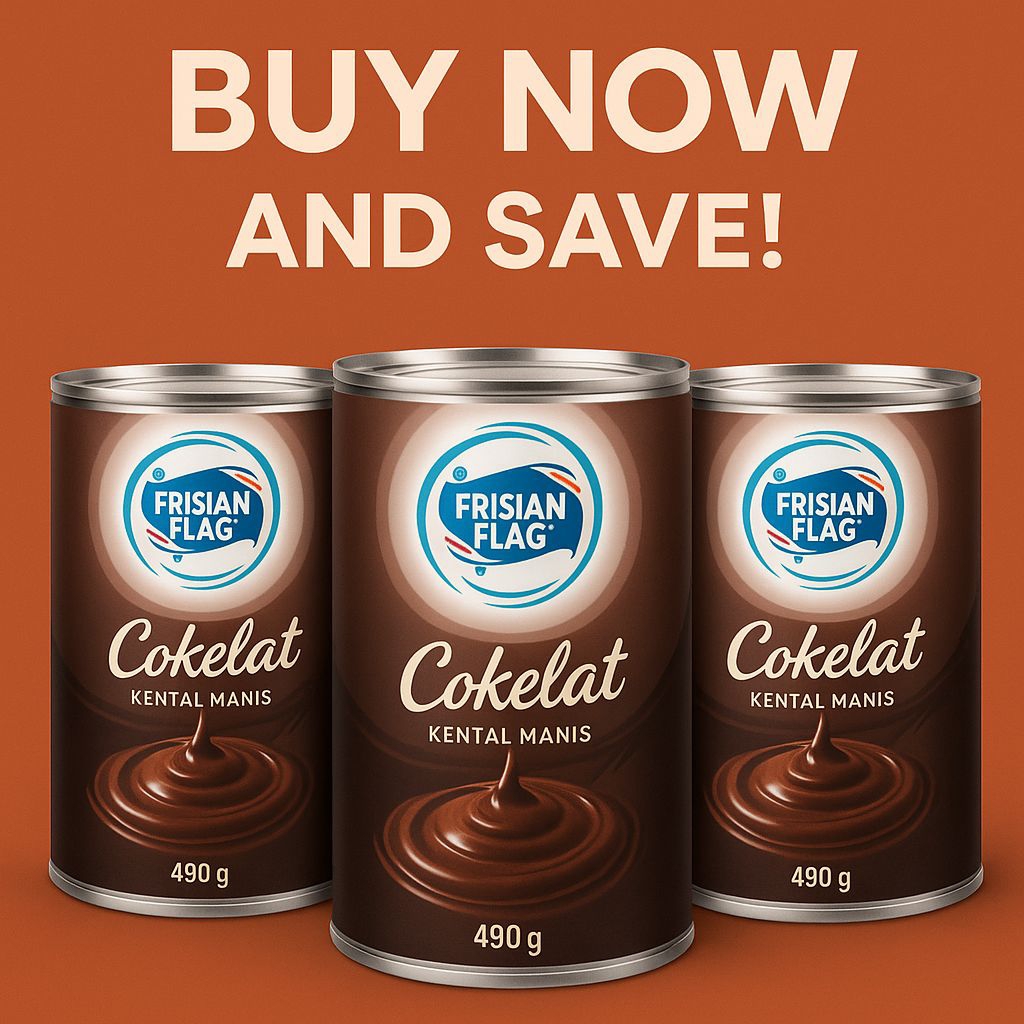 

Termurah di Shopee beli disini. 3 pcs skm Frisian flag rasa cokelat kaleng 490 gram