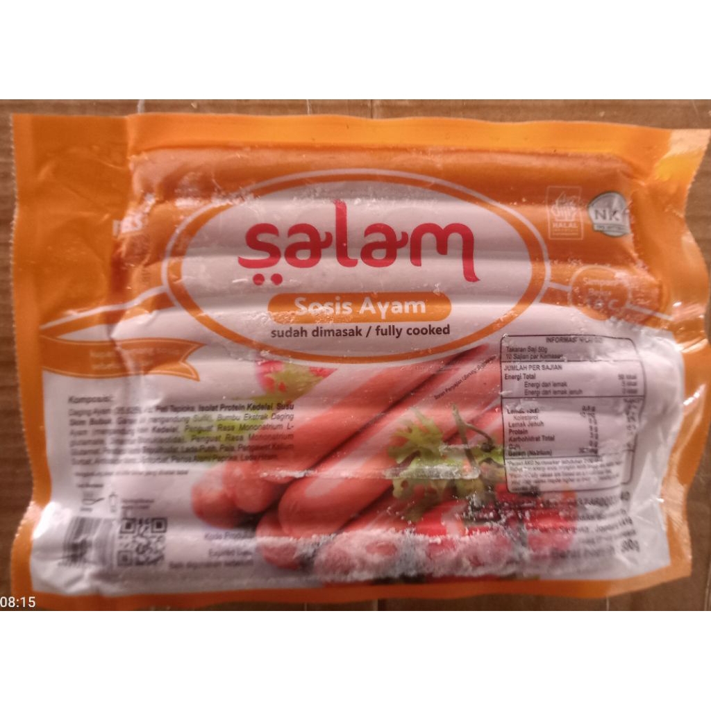 

Salam Sosis Ayam15/500gr/Zee Frozen Mart