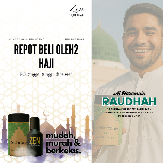 Raudhah VIP Al Haramain Zen Scent #Raudhah #raudah #timteng #parfum #luzi