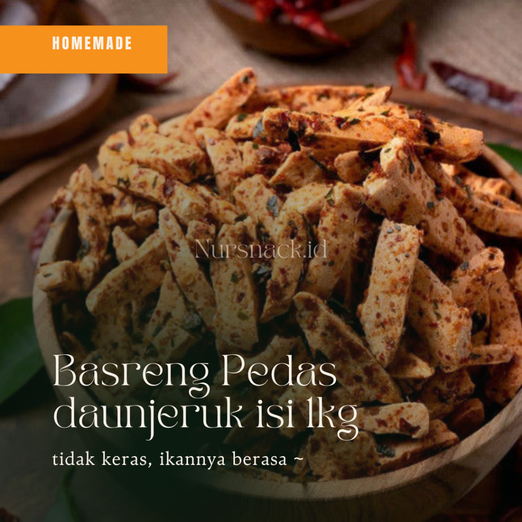 

Basreng Pedas bumbu daunjeruk 1 KG