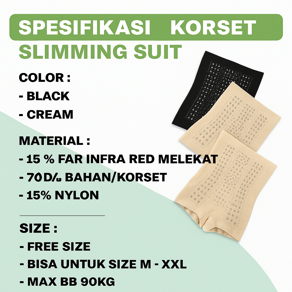 Celana Korset Pelangsing Perut Buncit Pants Infrared 3 in 1 Pelangsing Pengencang Badan Pantat SLIMM