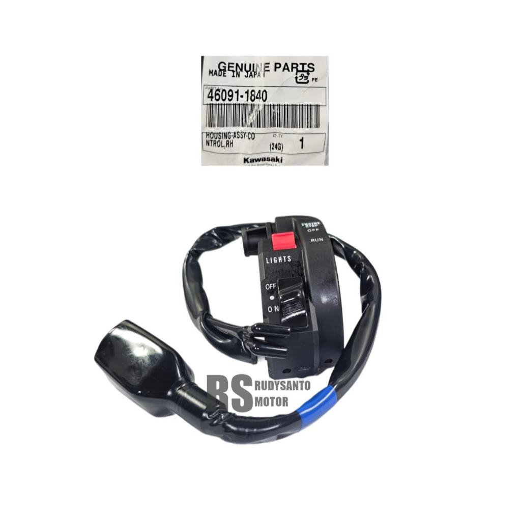 Saklar Holder Gas Spontan ada lampu kanan Ninja R / SS 2Tak Original 46091-1840