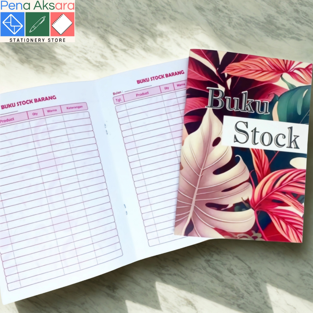 

BUKU STOK BARANG OLSHOP – Catatan Keluar Masuk Barang Harian untuk UMKM & Toko