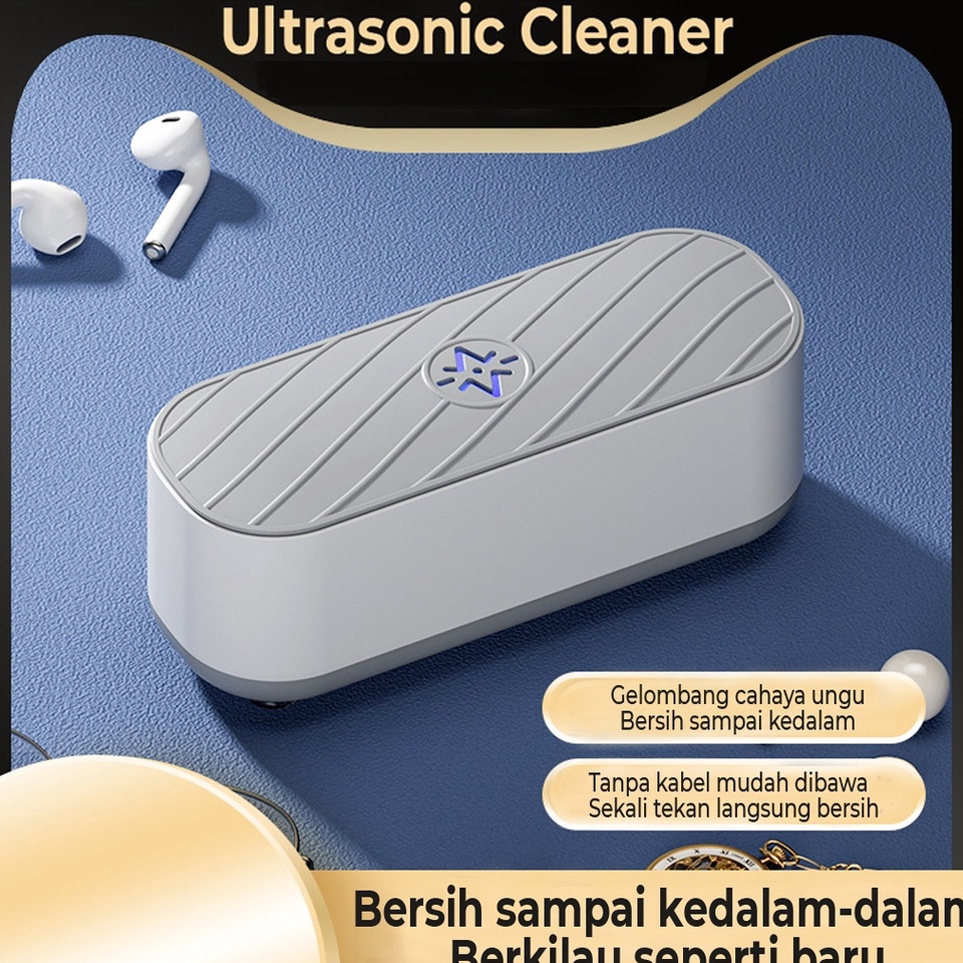 Pembersih multifungsi Pembersih getar untuk kacamata dan perhiasan Ultrasonic Cleaner Dengan Ultra V