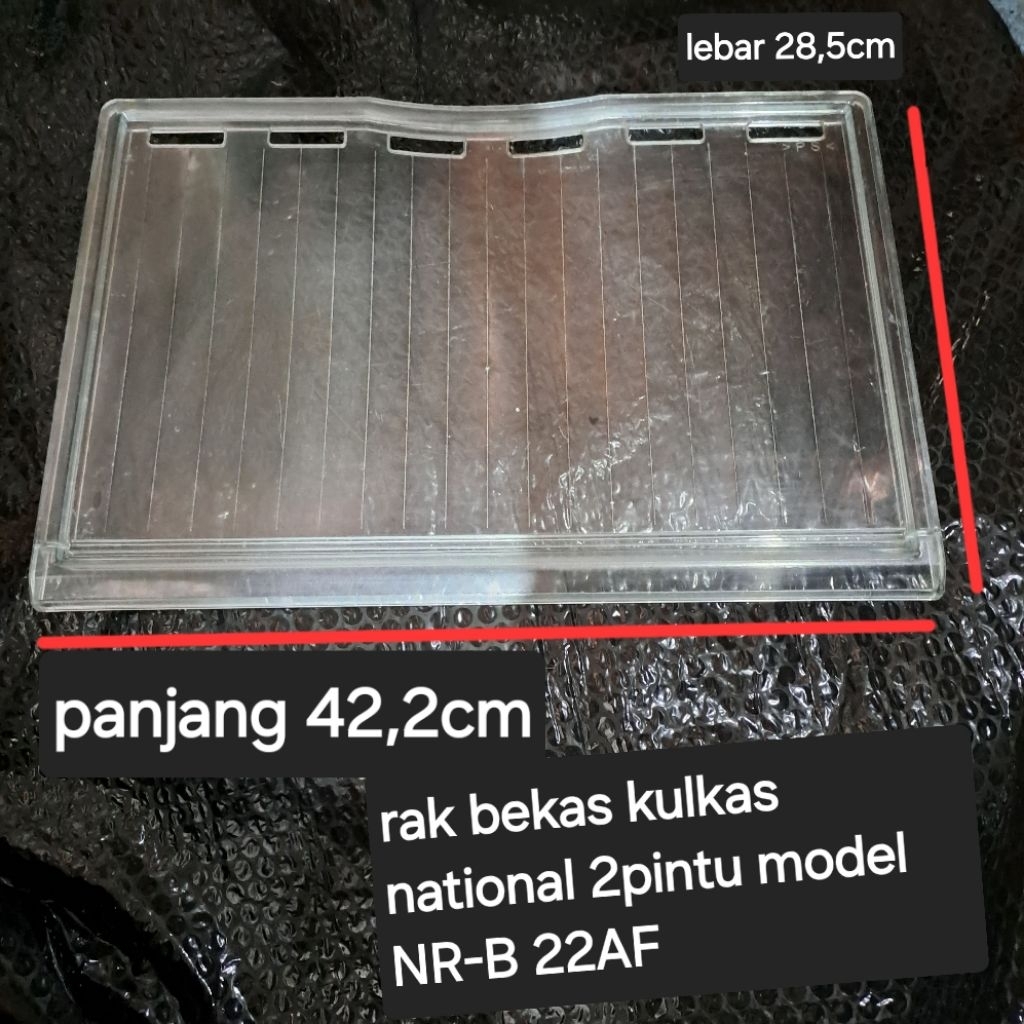 Rak bekas kulkas national 2pintu model NR-B 22AF