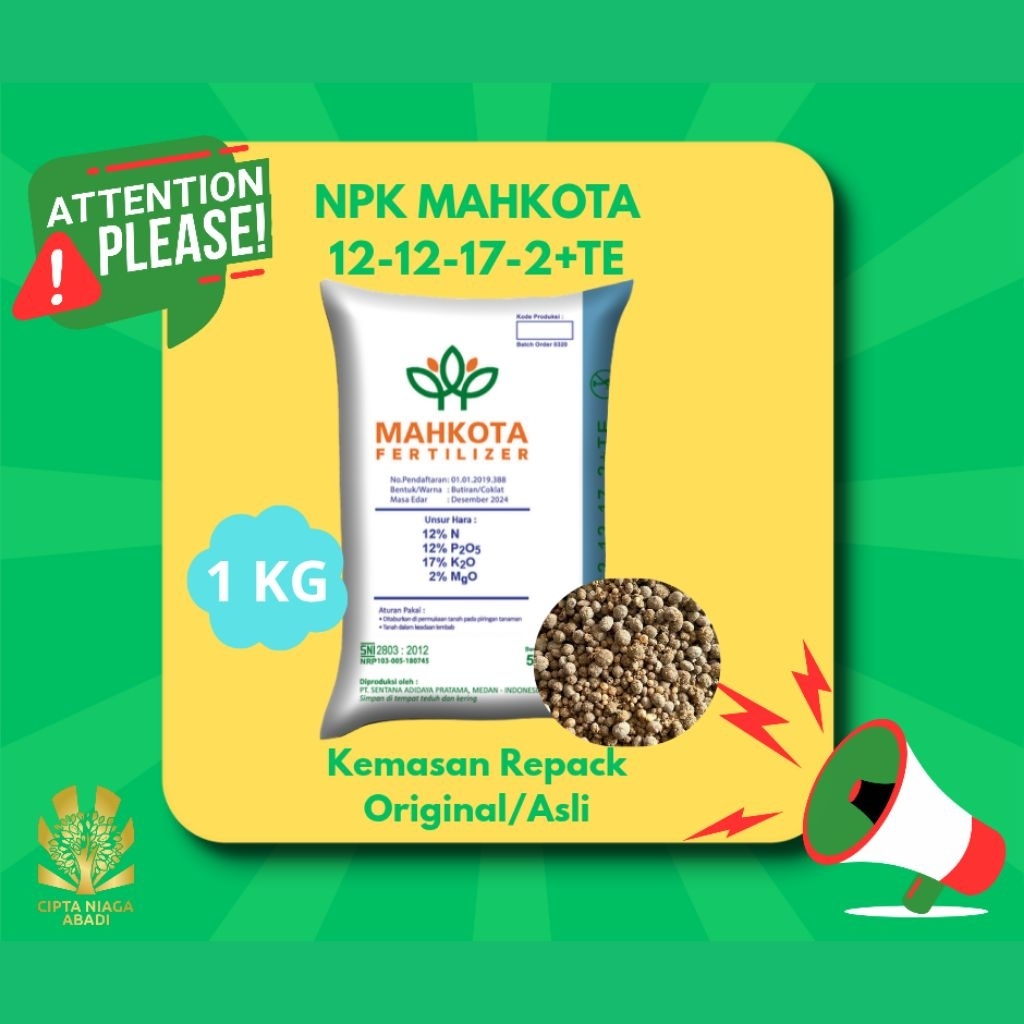 NPK MAHKOTA 12-12-17-2+TE