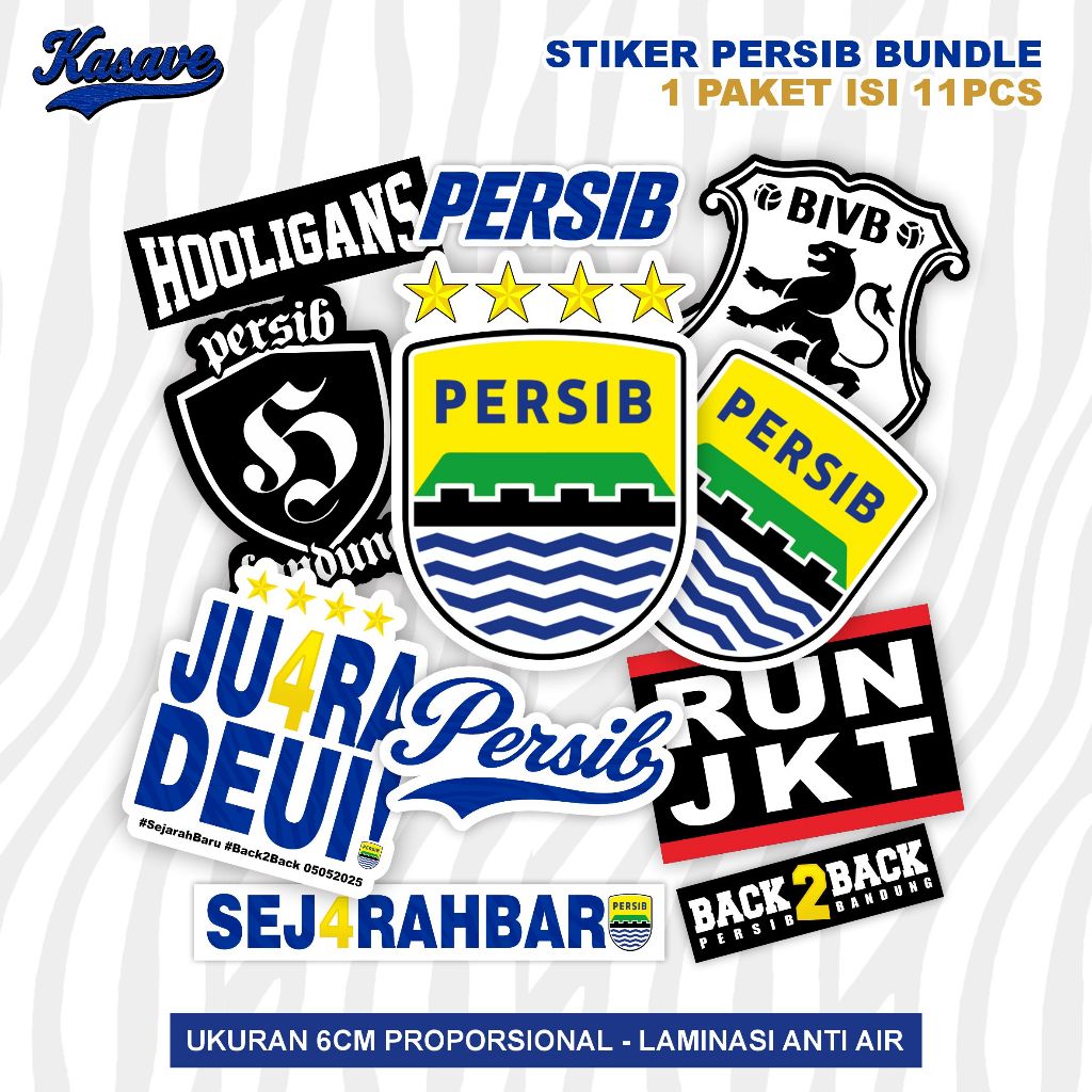 

STIKER PERSIB BANDUNG 1 PAKET ISI 11PCS BUNDLE / PERSIB BINTANG EMPAT