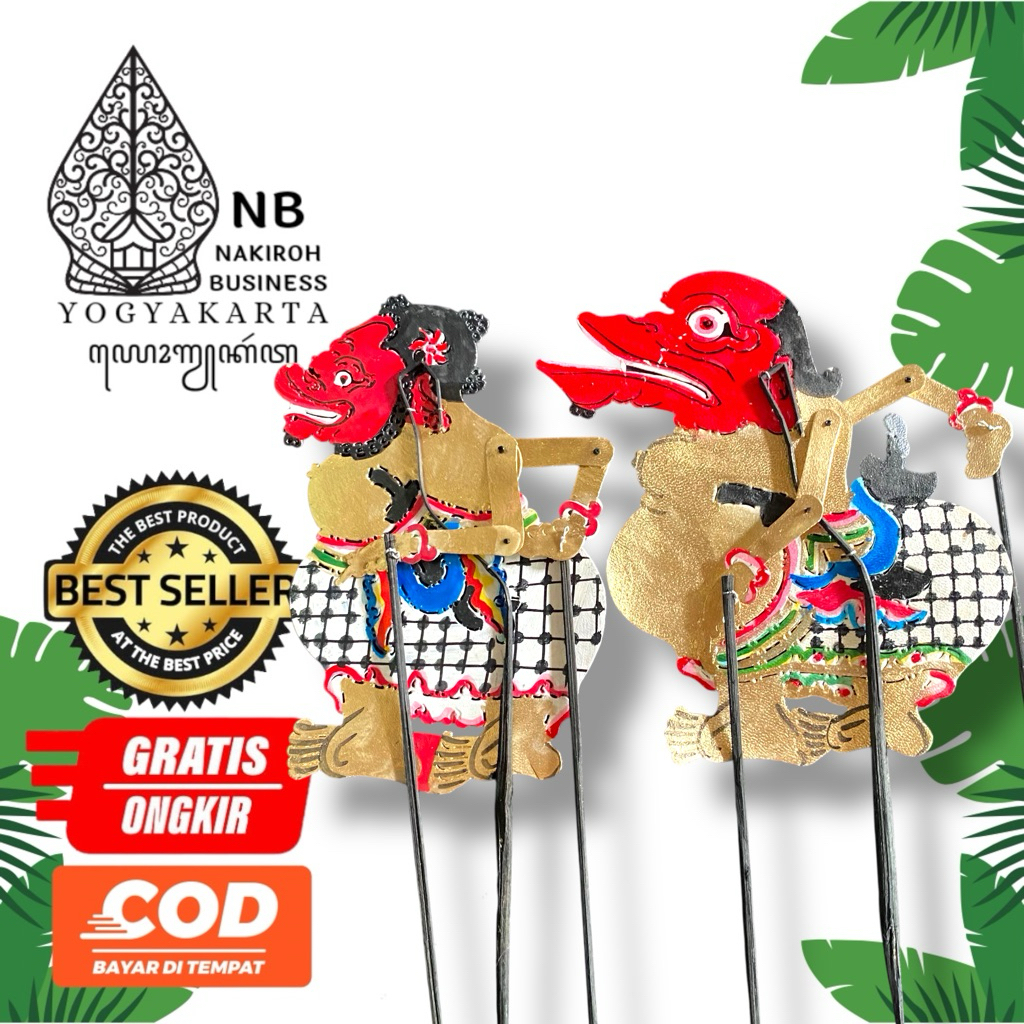 NAKIROHBINESS WAYANG TOGOG BILUNG MURAH BAHAN KULIT SAPI TEBASL ASLI -+45CM