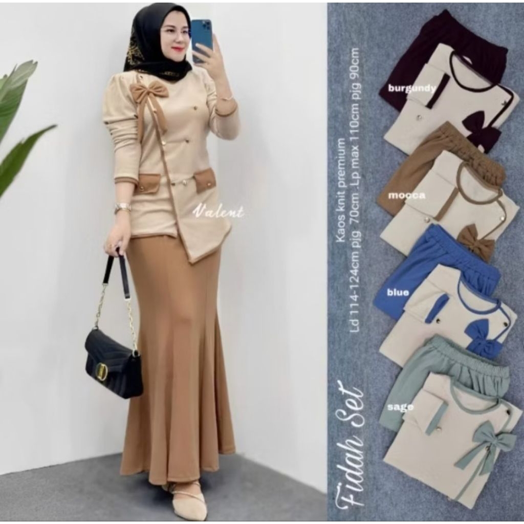 FIDAH SET ROK DUYUNG SETELAN WANITA KEKINIAN