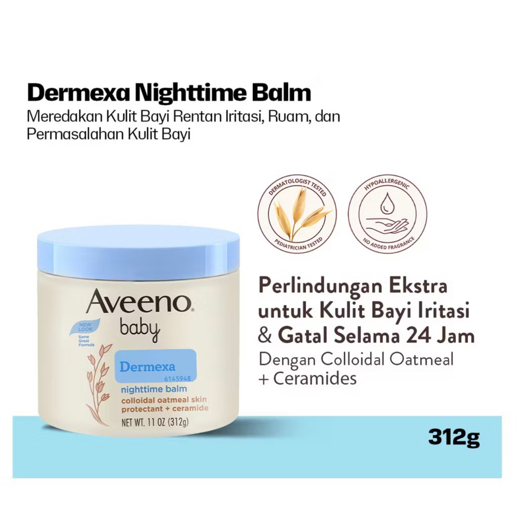 aveeno baby dermexa nighttime balm aveeno