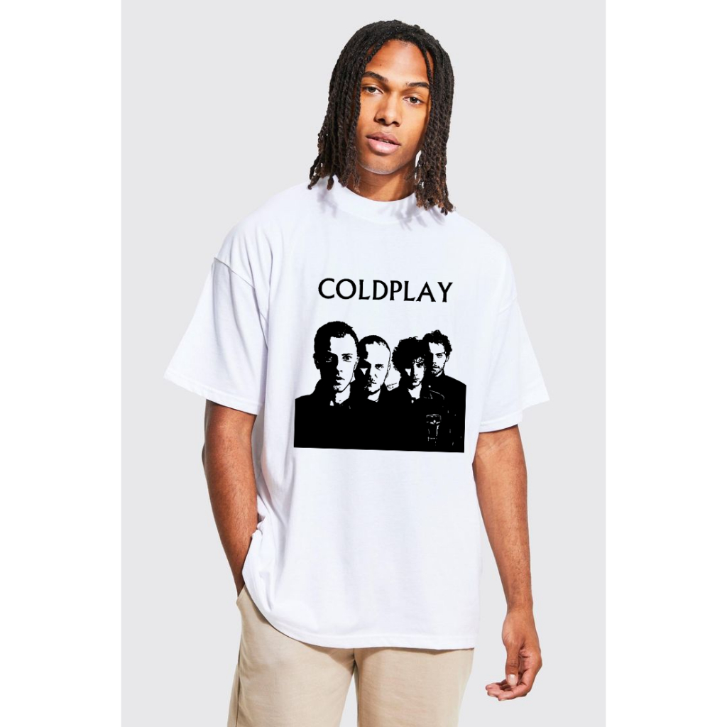 Kaos Oversize Coldplay Hype Merch Tshirt Oversize Coldplay Kaos Musik Band Coldplay