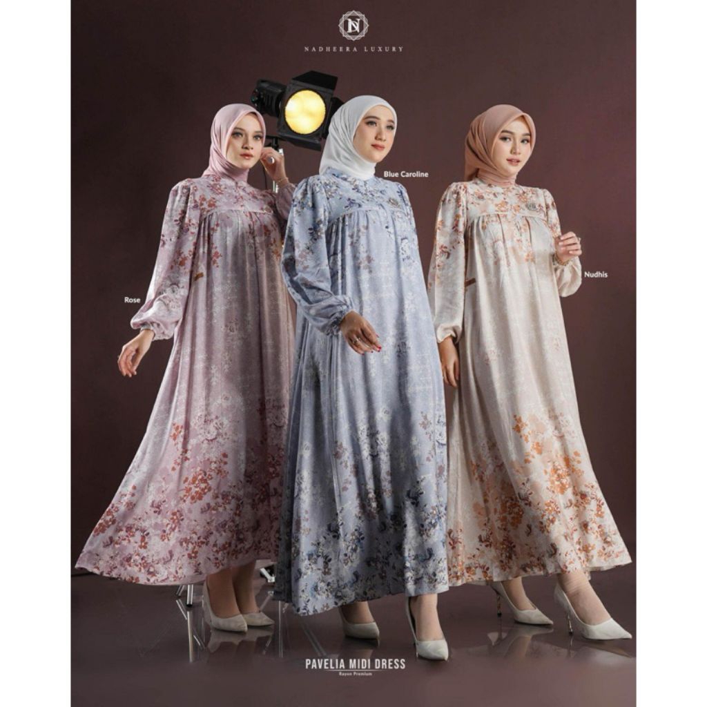 PAVELIA MIDI DRESS BY NADHERA TERLARIS