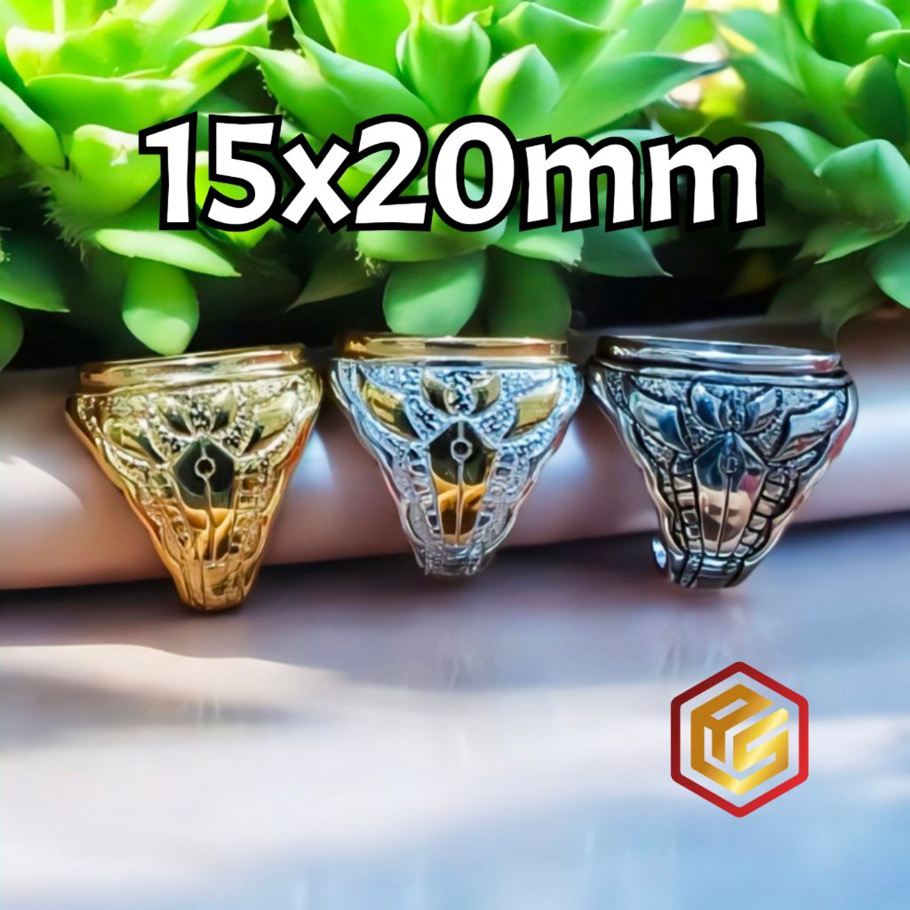 Ikatan Cincin Titanium Tanam 15x20mm -6