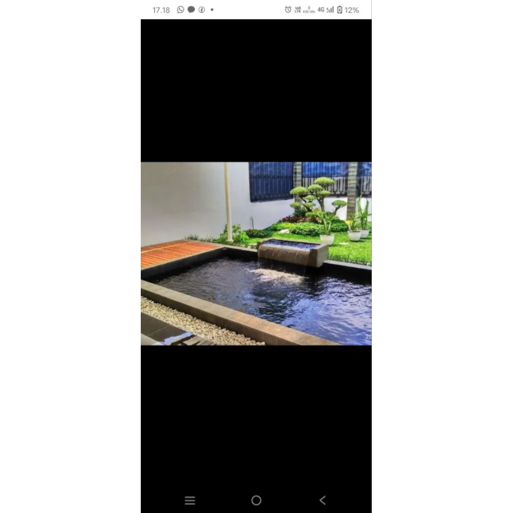 pembuatan kolam ikan koi+taman