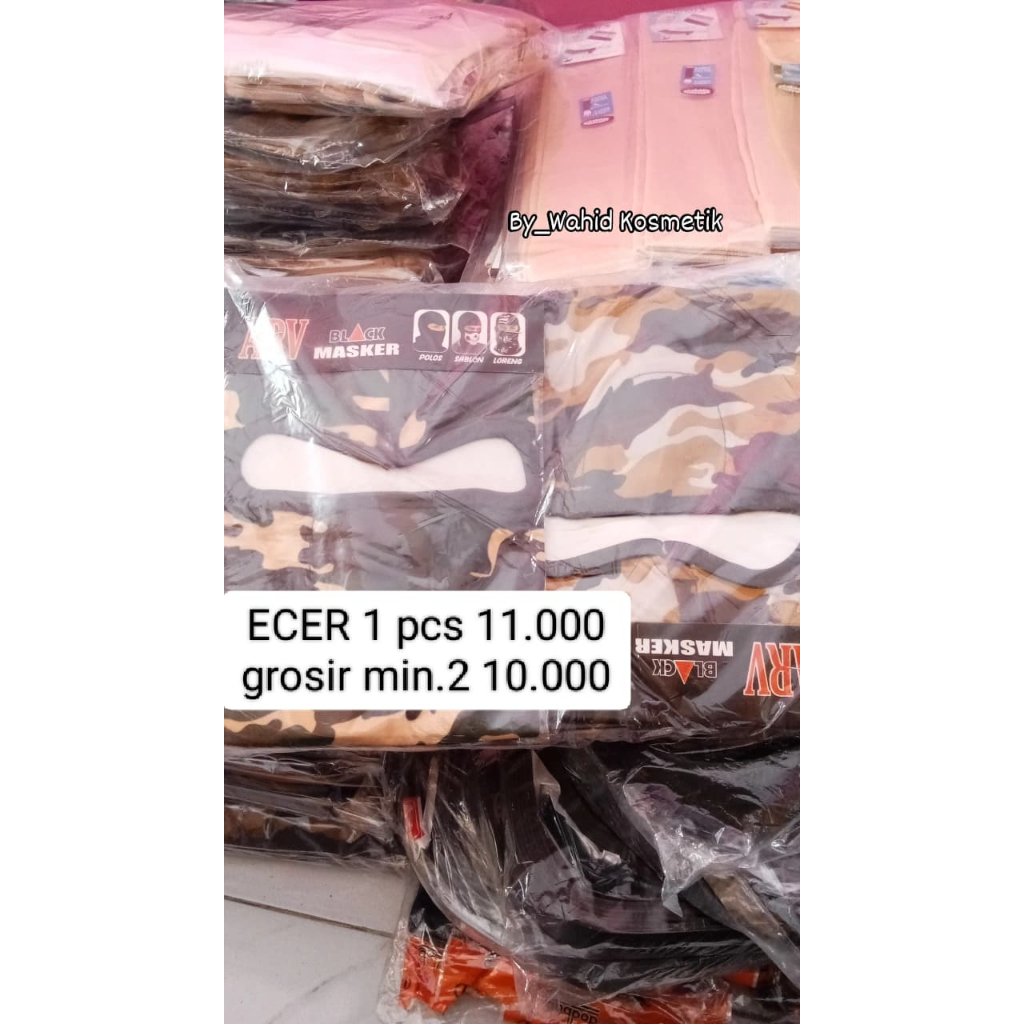 JUAL GROSIR MASKER NINJA/ BALACLAVA MOTIF LORENG PRIA