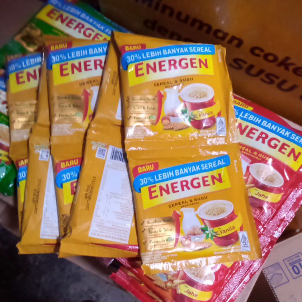 

energen vanila 35gr minuman dgn sereal isi 10 bks/rcg