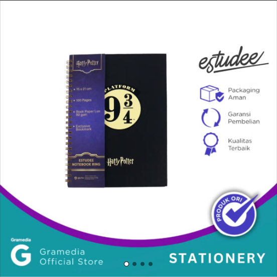 

Gramedia Bengkulu -Estudee Notebook A5 Harry Potter 9 3/4