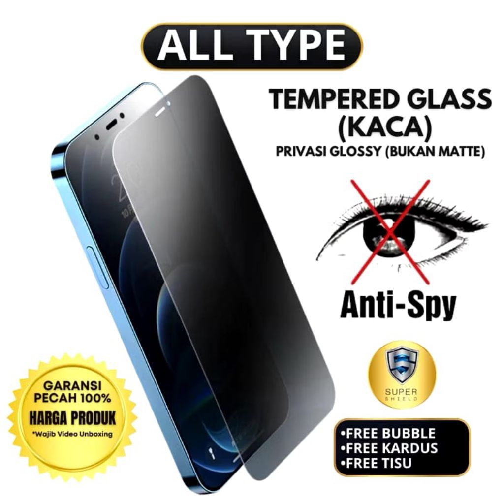 Tempred Glass Anti Spy all type untuk oppo Reno Reno 8PRO Reno 8PRO+ Reno 8Z Reno 10X S.ZOOM Reno 11