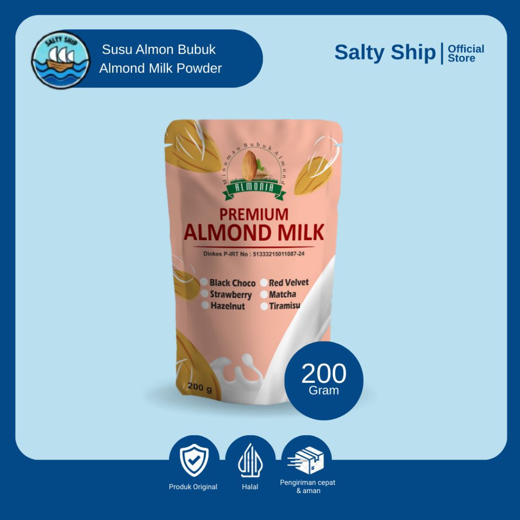 

Salty Ship - Susu Almond Bubuk Almond Milk 200 gram