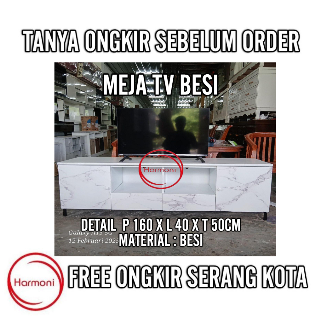 MEJA TV PENDEK BESI MINIMALIS FREE ONGKIR SERANG KOTA DAN CILEGON MEJA TV RATA MINIMALIS BESI BUPET 