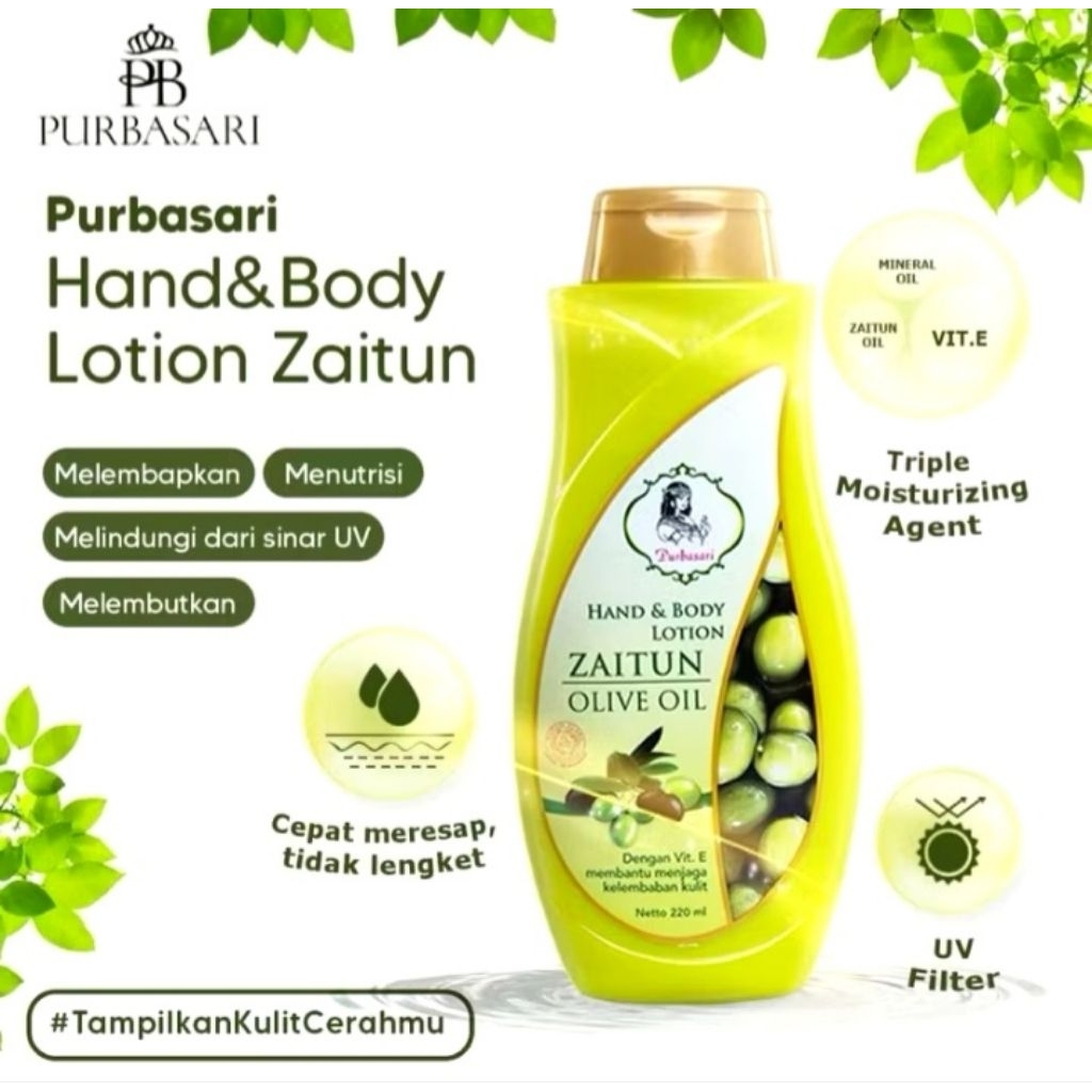 Purbasari Hand Body Lotion Zaitun