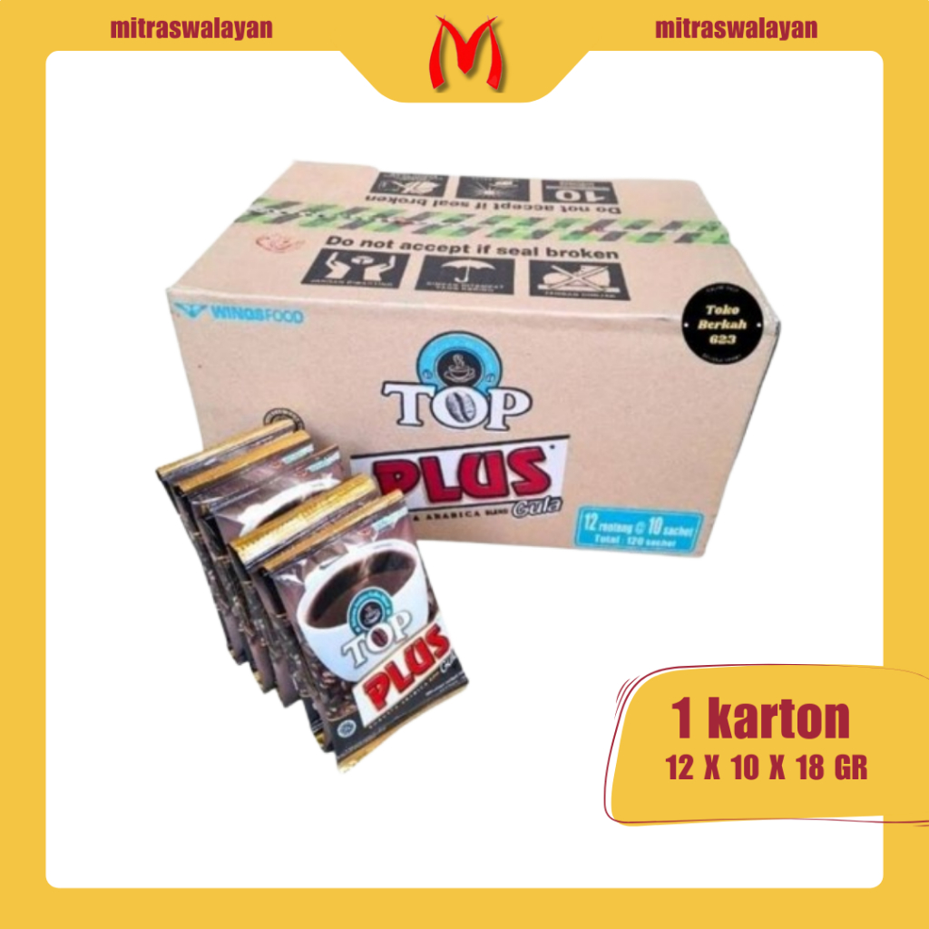 

TOP Plus Gula 1 Karton isi 12 Renteng @18 gr
